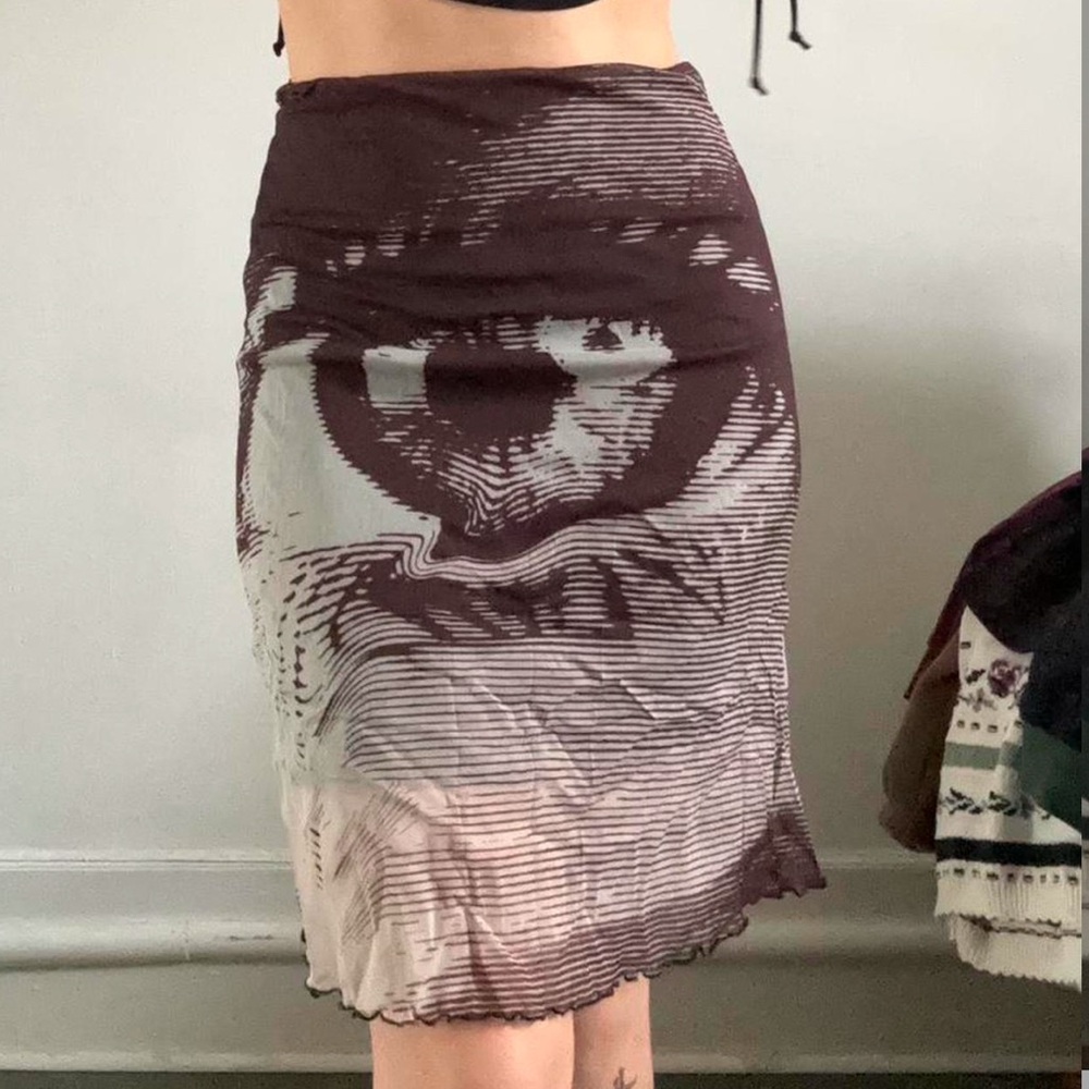 Urban Outfitters mesh 👁️ skirt
